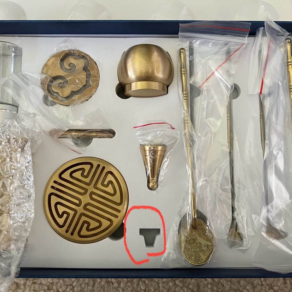 ZODIFEVI 10 Pcs/Set Brass Incense Making Kit Incense Mold Tool, DIY Backflow
